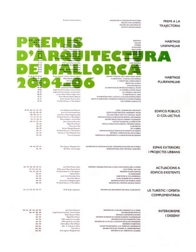 Premis d´Arquitectura 2004 -2006